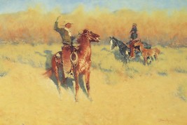 The Long-Horn Cattle Sign Frederic Remington Western Giclee Print + Ships Free - £31.17 GBP+