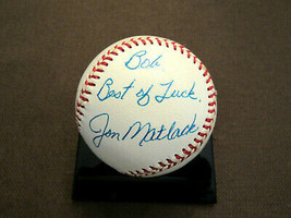 Jon Matlack 1972 Roy New York Mets Signed Auto Spalding Feeney Onl Baseball Jsa - £118.42 GBP