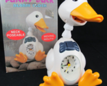 RARE Vintage Funny Duck alarm clock poseable mouth quack ORIGINAL BOX se... - $112.19