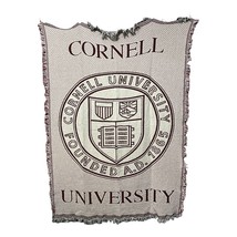 Cornell University Ithaca New York Tapestry Throw Blanket 66&quot;x 49&quot; - £19.65 GBP