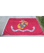 US Marine Corp Semper Fi Scroll Flag 5x8 Ft Metal Grommets Nylon FMAA USA - $66.28
