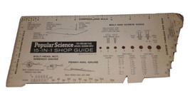 Popular Science 15-in-1 Shop Guide 1961 vintage tool - £7.41 GBP