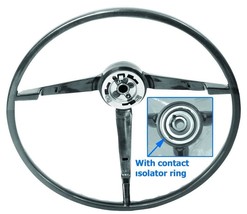 STEERING WHEEL 65-66 BLACK STD - $1,177.76
