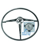 STEERING WHEEL 65-66 BLACK STD - $21,704.36 MXN