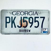 2016 United States Georgia Barrow County Passenger License Plate PKJ5957 - $225.96 MXN