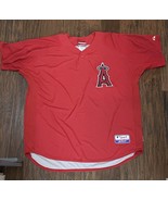 Angels Red Jersey Mens Fan Apparel Authentic  Majestic Jersey XXL Preowned - £23.51 GBP