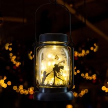 Fairy Dog jar Light Outdoor Decor Solar Fairy Lantern Solar Lanterns for Patio G - £39.34 GBP