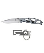 Gerber Paraframe I Folding Knife &amp; Mullet Keychain Combo - $32.07 CAD