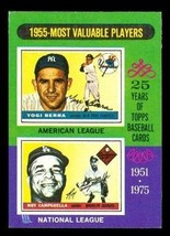 1975 Topps Baseball Card Most Valuable Players 1955 Yogi Berra Roy Campa... - £3.73 GBP