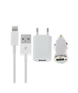 3 in 1 Charger Set for Apple iPhone 5 / iPod Touch 5G Nano 7 / iPad Mini... - £6.93 GBP