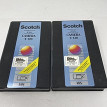Scotch 3M T-120 EXG Extra High Grade Camera Video Tape VHS Recordable Lot Of 2 - £6.98 GBP