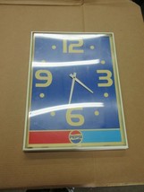 Vintage Pepsi Hanging Wall Clock Sign Advertisement C17 - £140.98 GBP