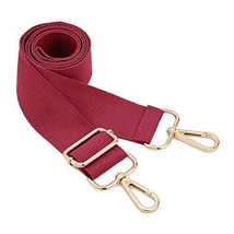 Shoulder Strap Replacement Adjustable Canvas Bag Crossbody Handbag (Wine... - £20.66 GBP