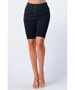 Zip Up Biker Shorts - $14.60
