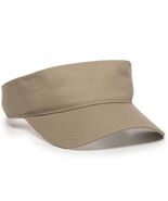 Khaki Sun Visor Comfort Fit Adjustable Visor Cap Open Hat Unisex Adult New - $6.99