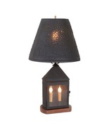 New Harbor Lamp in Textured Black with Metal Empire Shade - $253.01 CAD