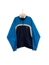 Men’s Vintage 90s Nike Blue Full Zip Windbreaker Jacket Size Large - £19.89 GBP