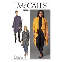 McCall&#39;s Patterns M7262 Misses&#39;/Women&#39;s Sweater Coat &amp; Poncho, B5 (8-10-... - $7.80