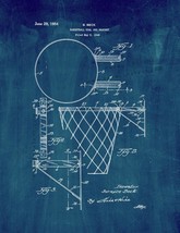 Basketball Goal and Bracket Patent Print - Midnight Blue - £6.24 GBP+