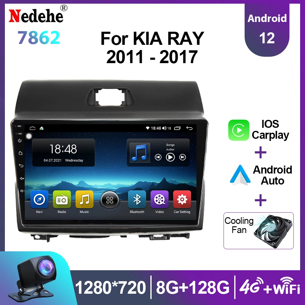 Car Radio 7862 Android Auto All in one Stereo Carplay 2 DIN For KIA Ray 2011 - - £130.38 GBP+