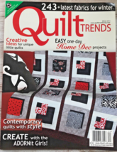 Vtg QUILT TRENDS Magazine~Winter 2013~90 Pages~Includes a Full Size Pattern - £5.47 GBP