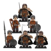 6pcs/set Game of Thrones Soldiers of Winterfell Eddard Stark Minifigures  - £12.64 GBP
