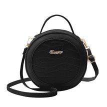 Fashion Women Shoulder Bag Retro Alligator PU leather Circular Small Crossbody B - £17.56 GBP