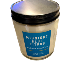 White Barn Midnight Blue Citrus Jar Scented Candle NEW - $9.49