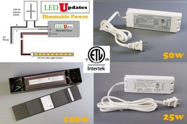 LEDupdates 12v Power supply Driver 25w 50w 120w Triac dimmable LED Trans... - $30.68+