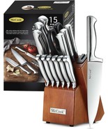 15-Piece Sets Of German Stainless Steel Kitchen Knives With An Integrated - £49.64 GBP