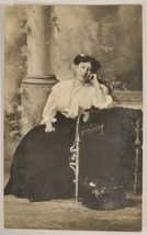 Antique1907 Postcard Black &amp; White Victorian Women - $5.45