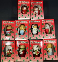 Lil Chimers Porcelain Doll Bell Ornaments by Jasco n Orig Box Vintage Lot of 10 - £31.64 GBP