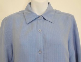 The North Face Womens M Light Blue Long-Sleeve Shirt Blouse - $22.05