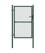 vidaXL Green Powder Coated Steel Fence Gate, 39.4x68.9&quot;, Durable - $4,730.47 MXN