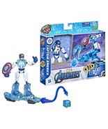 Avengers Marvel Bend and Flex Missions Captain America Ice Mission Figur... - $11.76