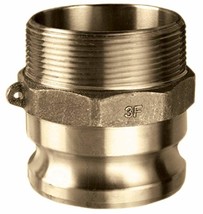 Brass Part F Male Adapter X Male Npt, 2 1/2&quot;, 150 Psi, Kuriyama Br-F250. - $60.97