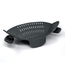 Clip On Strainer Colander - Cooking Strainer With Silicone Grip - Pot Strainer F - £16.02 GBP