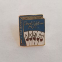 Vintage M/C First Edition Motorcycle Club 1980 Poker Run Pin Back Vest Pin - £6.26 GBP