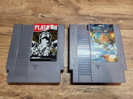 Nintendo Nes Platoon &amp; Sky Shark Video Game - Play Tested &amp; Working - Games Only - £14.30 GBP