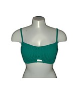 Shade &amp; Shore Women&#39;s Lightly Lined Cut Out Bralette Bikini Top Green Si... - £11.82 GBP