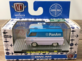 M2 Machines 1964 Dodge A100 Panel Van PAN AM 1:64 Diecast Blue White R69 - $217.60 MXN
