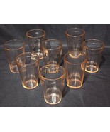 Vintage HAZEL-ATLAS 3&quot; Double Shot Glass OPTIC PINK 2.5 Ounce - MINT Set... - €28,22 EUR