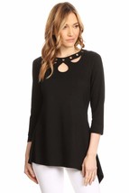 High Secret Women&#39;s Black Long Sleeve Blouse (Large) - $44.09