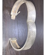 Vintage Bracelet ~ Hammered Sterling Silver with Polished Edge - $2,208.20 MXN