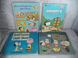 Lot Of 4 Peanuts Snoopy Vintage Books by Charles M Schulz 1960s Charlie ... - $19.75