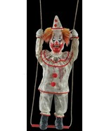 Animated SWINGING CREEPY CLOWN  Halloween Haunted House Hanging Prop wit... - £176.55 GBP