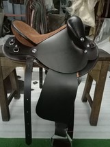 All sizes/ Australian swing fender leather saddle on 17&quot; with set - £382.11 GBP