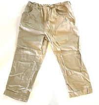 Cherokee Pants Girls Size 16 Tan Khaki Chino Capri Youth Kids Target Cuffed - $6.81