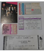 Fleetwood Mac 5 pc Collection Ticket Stubs Super Stars Card San Diego Bu... - $29.77