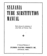 Sylvania Tube Substitution Manual 1953 PDF on CD - $326.47 MXN